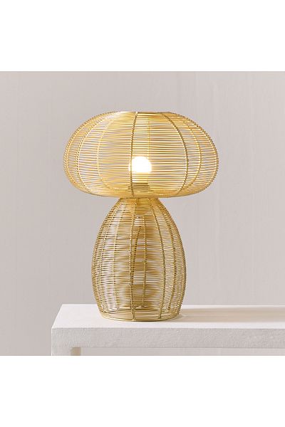 erorex Aron Metal Wire Mushroom Table Lamp - 30x41 cm