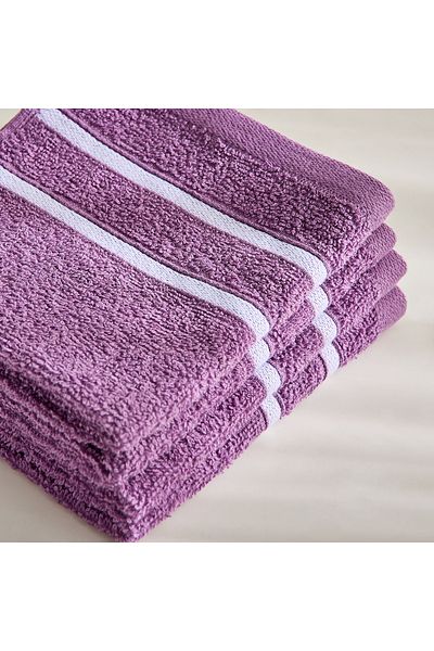 erorex Snoopy Kids Carded 4-Piece Face Towel Set - 30x30 cm