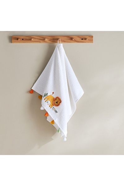 erorex Grace Adventurer Leo Turkish Cotton Kids Hand Towel - 50x80 cm