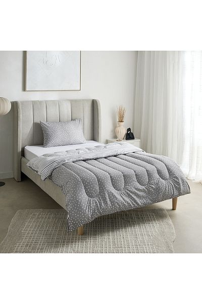erorex Ontario 2-Piece Clove Printed Microfiber Twin Comforter Set - 160x220 cm