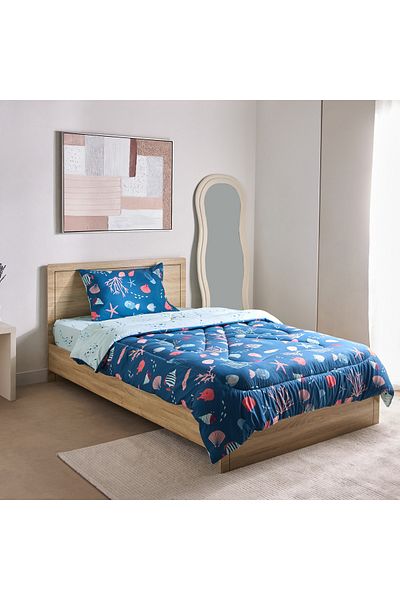 erorex Joy 2-Piece Sea World Fishes Twin Microfibre Comforter Set - 160x220 cm