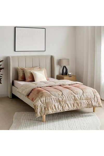 erorex Valencia Dubbo 5-Piece BIAB Printed Cotton Twin Comforter Set - 160x220 cm