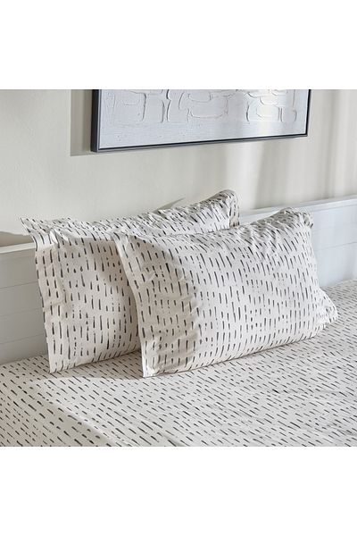 erorex Luxot 2-Piece Monoleaf Printed Cotton Pillow Sham Set - 50x75 cm