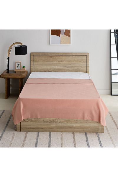 erorex Atlanta Solid Recycled Polar Fleece Twin Blanket - 150x200 cm