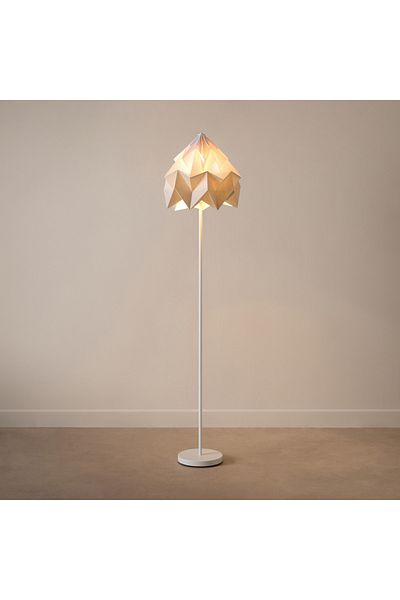 erorex Tasha Metal Floor Lamp with Paper Shade - 35x160 cm