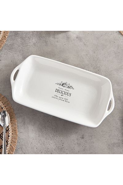 erorex Sweet Home Large Serving Plate - 20x40 cm