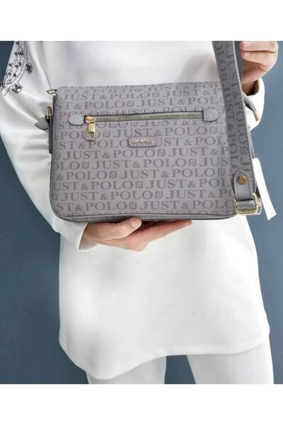 çantamgelsin Justpolo Women's 6-Compartment Crossbody Bag Shoulder Bag Monogr...