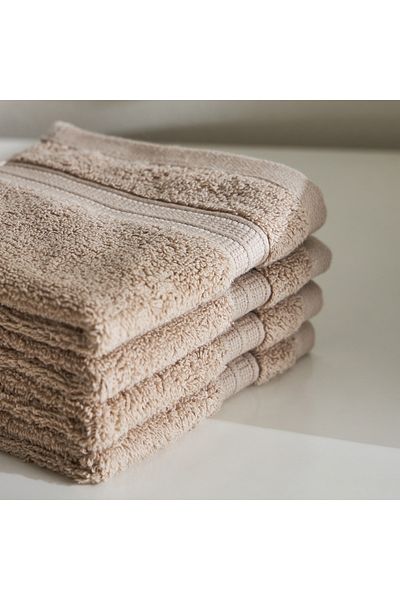 erorex Air Rich 4-Piece Face Towel Set - 30x30 cm