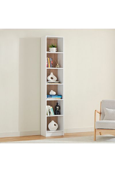 erorex Alford Avian 6-Tier Narrow Bookcase