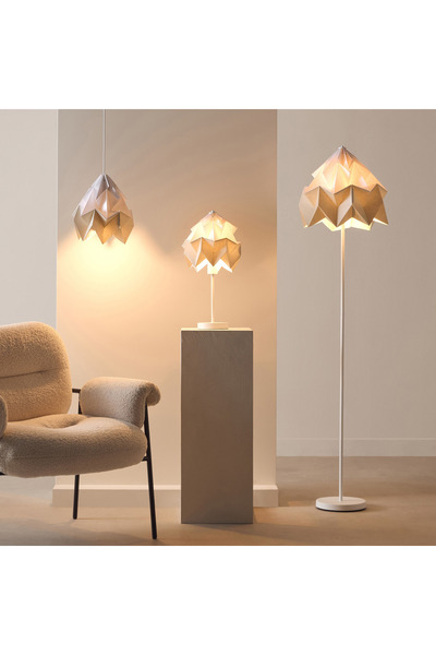 erorex Tasha Paper Table Lamp with Metal Base and Shade - 25x42 cm