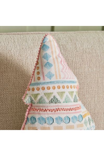 erorex Glimmer Christmas Tree Shaped Cushion - 35x30 cm