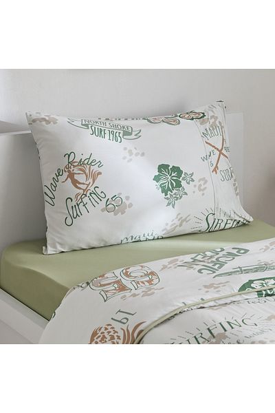 erorex Joy Adventurer Joyful 2-Piece Single Microfiber Printed Jersey Comforter Set - 135x220 cm