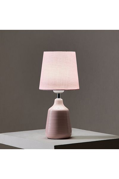 erorex Sega Ceramic Table Lamp with USB Power Port and 3-Color Light - 14x14x35 cm