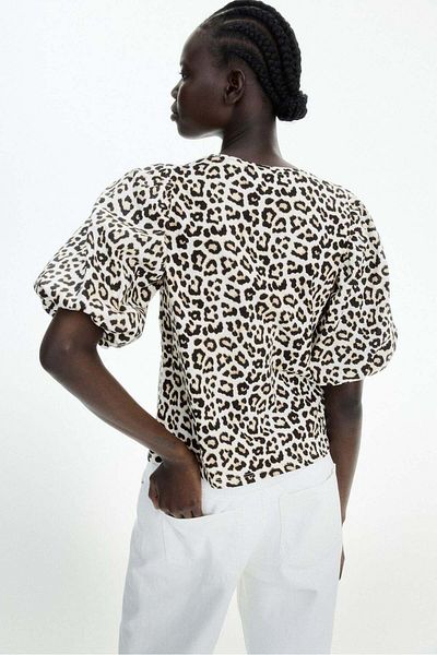 H&M Balloon-sleeved top