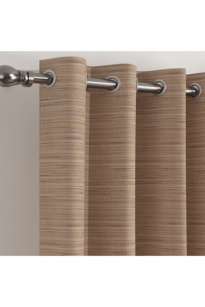 erorex Darcy Slub Textured Single Curtain - 135x240 cm
