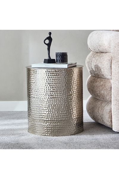 erorex Orient Hammered End Table