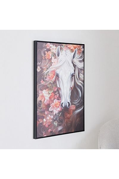 erorex Ersel Horse Face Canvas Hand Painting - 50x70x2.5 cm
