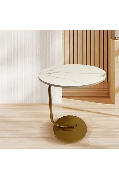 erorex Tyron Marble Finish Accent End Table