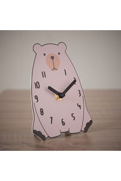 erorex Playland Bear Table Clock - 14x15 cm