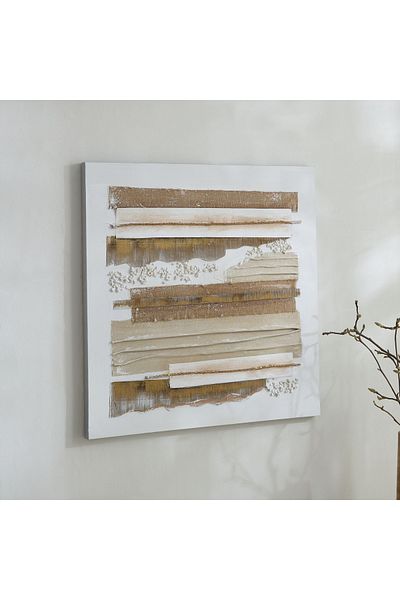 erorex Nairobi 3D Hand Painted Wall Art - 80x3x80 cm