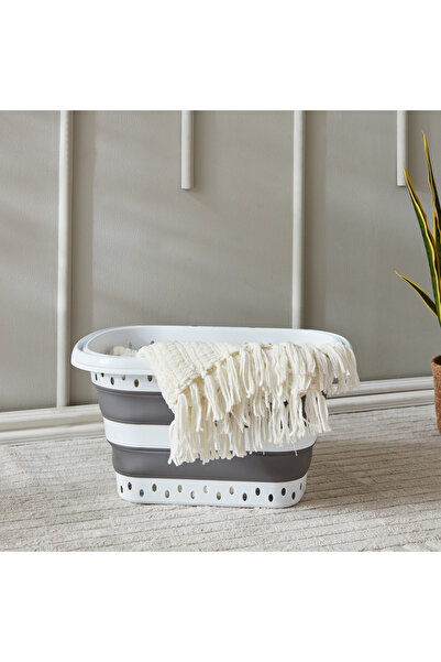 Generic Collapsible Space Saving Laundry Basket with Handles - 32 L