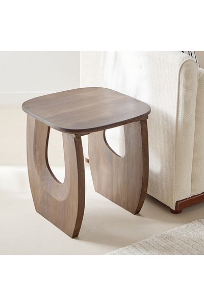 erorex Bay Solid Wood End Table