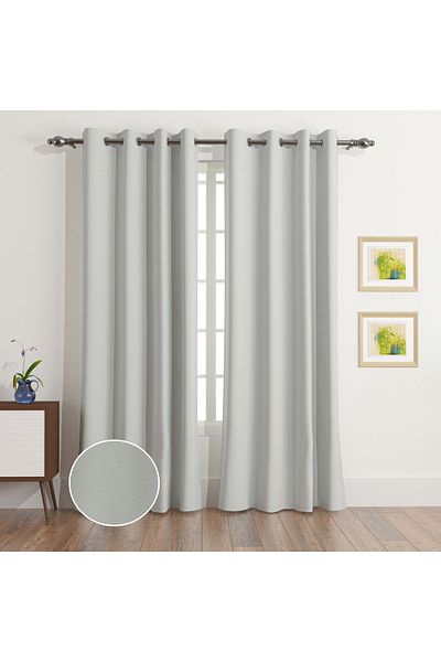 erorex Sera Fiji 2-Piece Blackout Extra Long Curtain Set - 135x300 cm