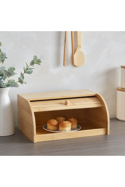 Generic Bamboo Bread Box - 40 cm
