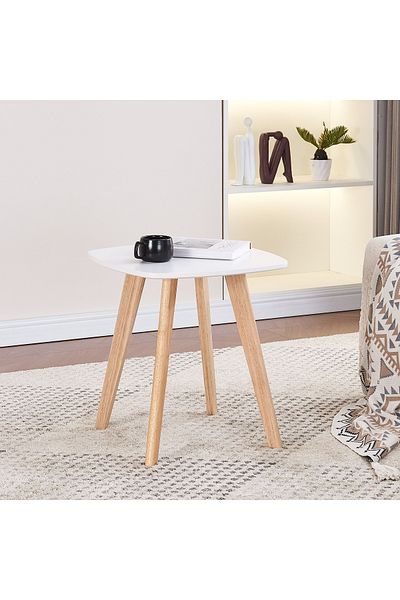 erorex Toto End Table with Solid Wood Legs