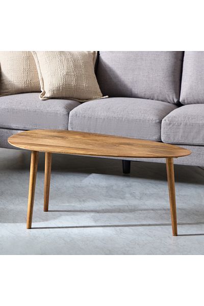 erorex Mourya Oval Solid Wood Coffee Table