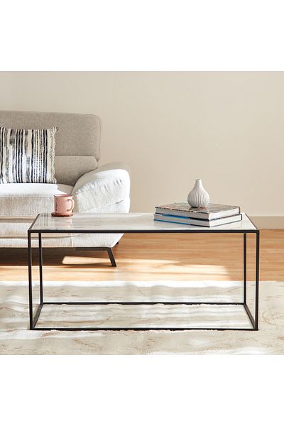 erorex Eilin Genuine Marble Top Coffee Table