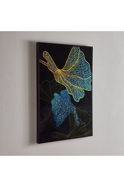 erorex Fista Framed Lacquer Canvas with Beads - 60x90x38 cm
