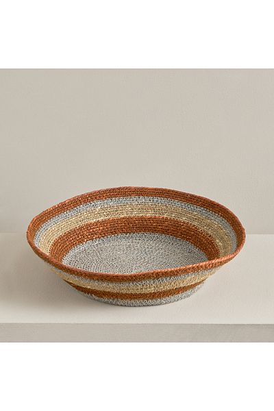 erorex Noir Sea Grass Storage Basket - 35x35x10 cm