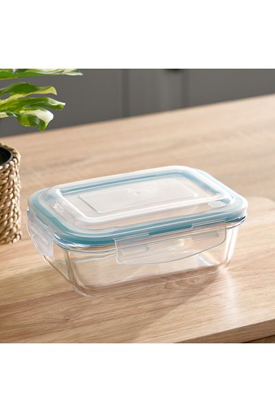 erorex Nameo Cloc Glass Storage Box - 640 ml