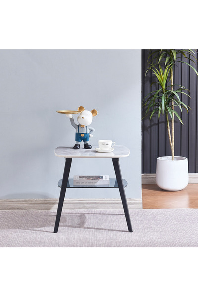 erorex Lucina Sintered Stone End Table