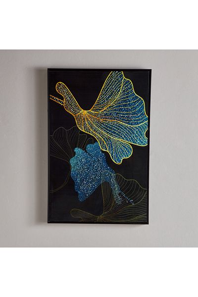 erorex Fista Framed Lacquer Canvas with Beads - 60x90x38 cm