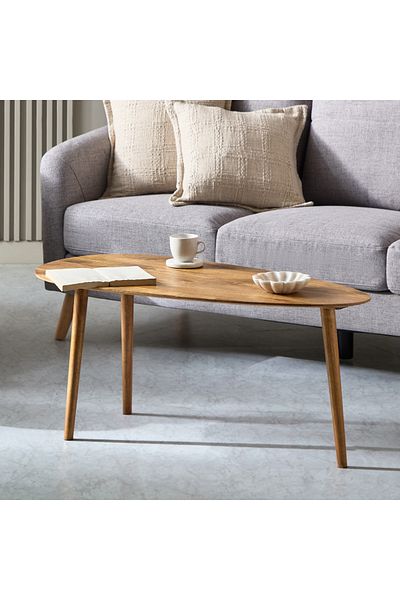 erorex Mourya Oval Solid Wood Coffee Table