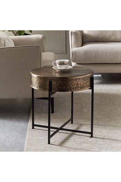 erorex Menagerie Hammered End Table