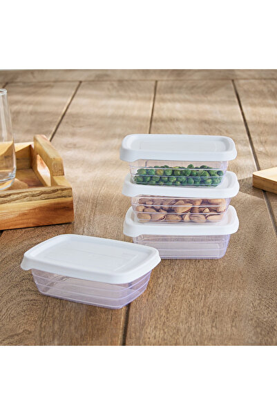 Generic مجموعة حاويات سبيكترا بيرل المكونة من 4 قطع - 300 مل