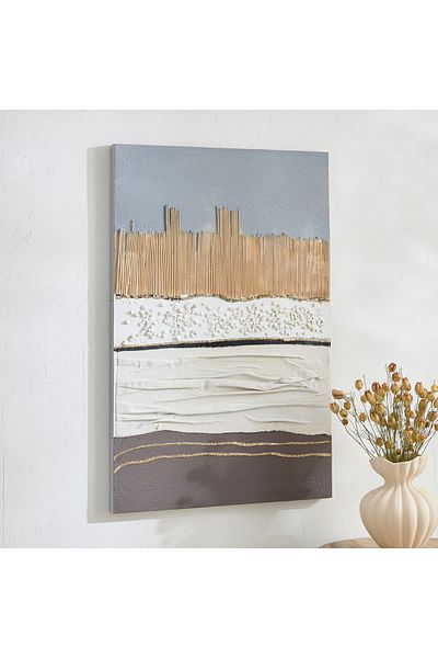 erorex Nairobi 3D Hand Painted Wall Art - 60x3x90 cm