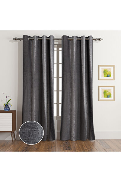 erorex Stella 2-Piece Extra Long Chenille Curtain Set - 140x300 cm