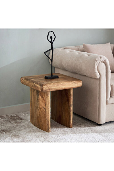 Home Box Cavon Clayton Solid Wood End Table