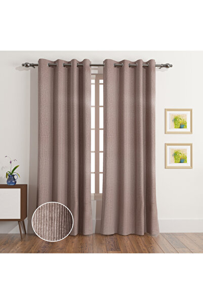 erorex VelvetEase 2-Piece Corduroy Curtain Set - 140x300 cm