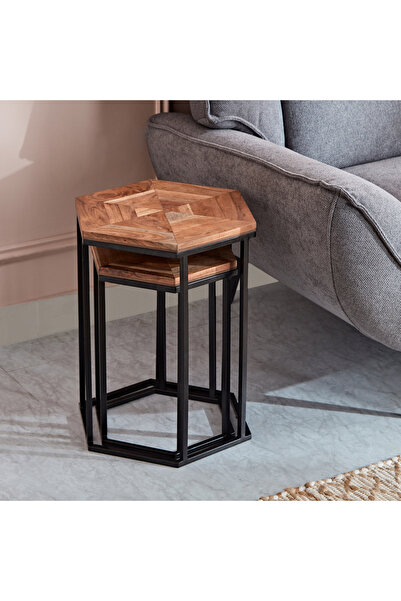 erorex Chevron Nest of Tables - Set of 2