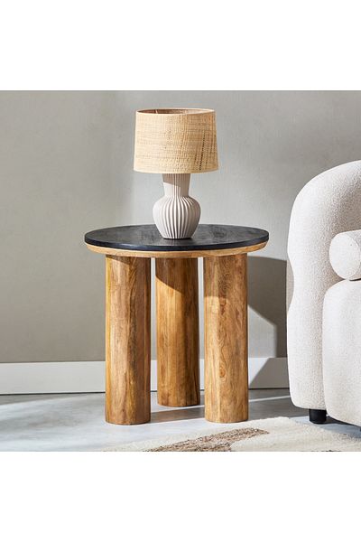 erorex Darcy Solid Wood Top End Table