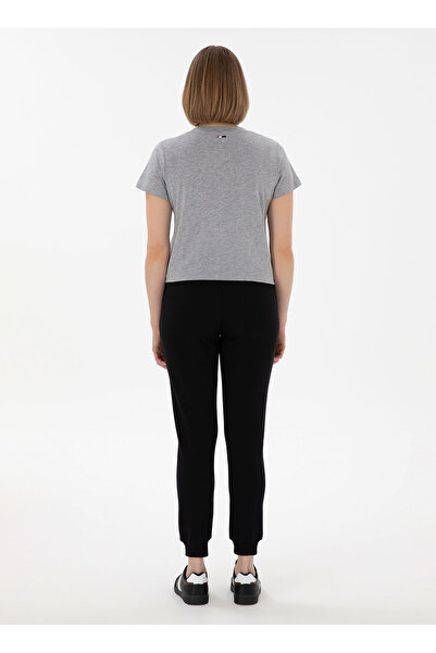 U.S. Polo Assn. U.S. Polo Assn. Yüksek Bel Slim Fit Siyah Kadın Pantolon PT0125