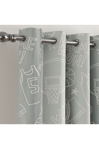 erorex Arcade 2-Piece Team Play Blackout Curtain Set - 135x240 cm