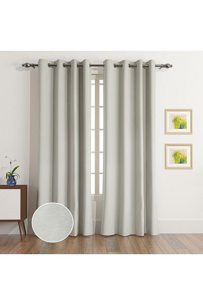 erorex Sera Fiji 2-Piece Blackout Extra Long Curtain Set - 135x300 cm