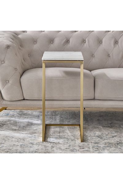 erorex Turin Genuine Marble Top C Table