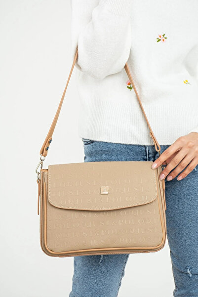 Just Polo Kadın Vizon El ve Omuz Çantası-BD4063